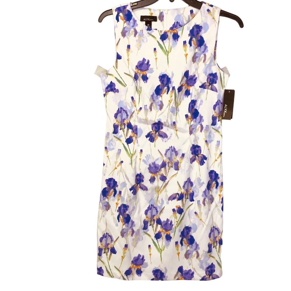 ALYX FLORAL SHEATH SLEEVELESS DRESS SZ 6P‎ NWT